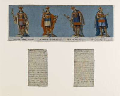 Four Inca Kings: Tupac Yupanqui, Huayna Capac, Huascar Inca, Atahuallpa by Unknown