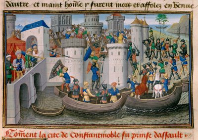 Fourth Crusade: Capture of Constantinople (1203-1204) by Unknown artist