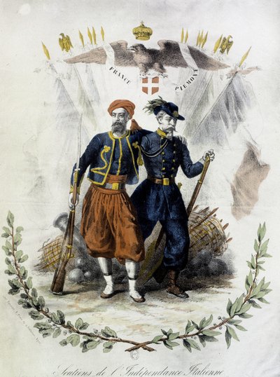 France and Piedmont, Supporters of Italian Independence by Unknown artist
