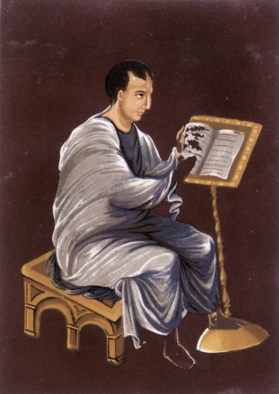 France in the 9th century: Reading the Gospel by Unknown artist