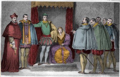 Francis II Tells the Parliamentary Deputies that the Duke of Guise and the Cardinal Will Govern the State by Unknown artist
