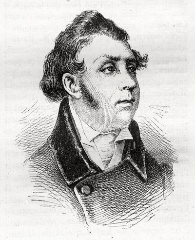 Francois Charles Dulong - French lawyer and politician - 1792-1834 - engraving by Unknown artist