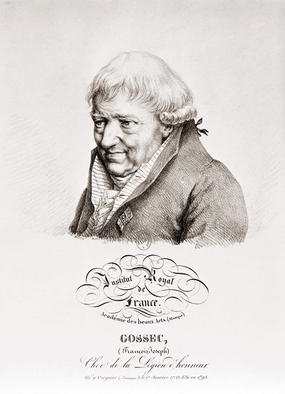 François Joseph Gossec, French Composer (1734-1829) by Unknown artist