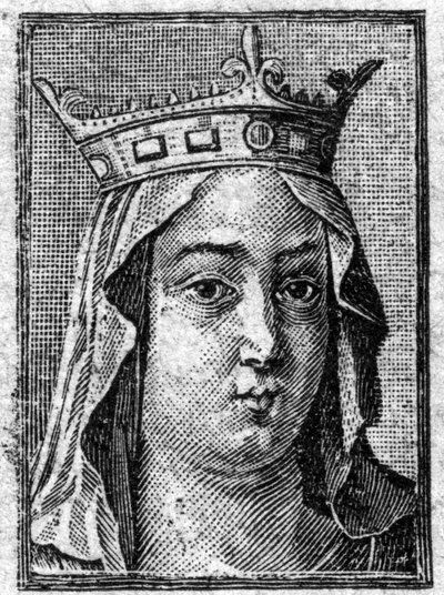 Fredegonde, third wife of Chilperic I, king of the Franks of Neustria by Unknown artist