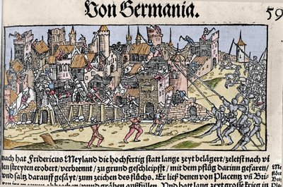 Frederic Barbarossa Emperor of the Holy Roman Empire Conquered and Destroyed Milan in 1162 by Unknown artist