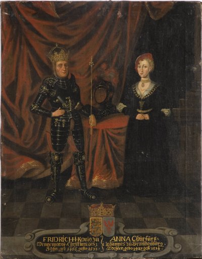 King Frederick I of Denmark and Anna of Brandenburg by Unknown artist