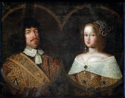 Frederick III of Denmark and his wife Sofia Amalia of Brunswick-Lyneburg by Unknown artist