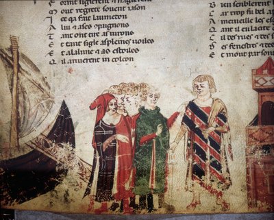 French Merchant in Venice. Miniature of the 