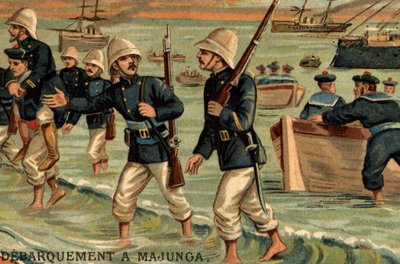 French troops landed in Majunga in Madagascar in 1895 by Unknown artist