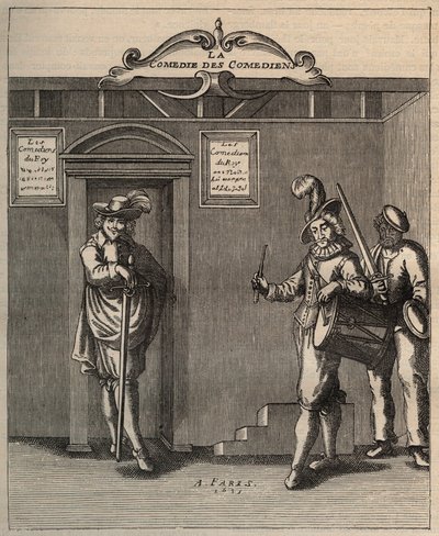 Frontispiece of The Comedy of Comedians, Poem of New Invention by Georges de Scudery, 1635 by Unknown artist