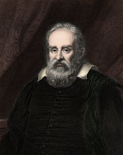 Galileo Galilei (1564-1642) - engraving - 19th century by Unknown artist