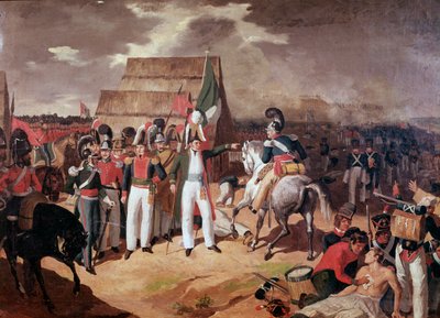 General Antonio Lopez de Santa Anna During the Battle Against the Spanish in Tampico by Unknown artist