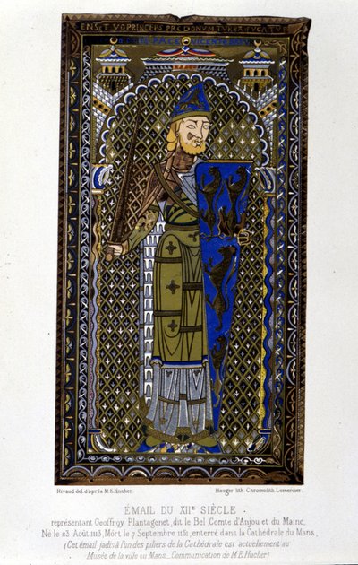 Geoffroy Plantagenet - enamel by Unknown artist