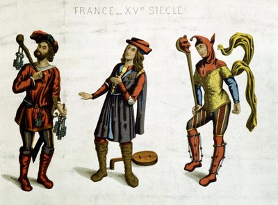 Jailer, Minstrel and Fool, from a Macabre Dance by Unknown artist