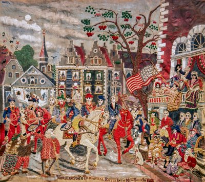 George Washington Triumphantly Arriving at Federal Hall in New York City by Unknown artist