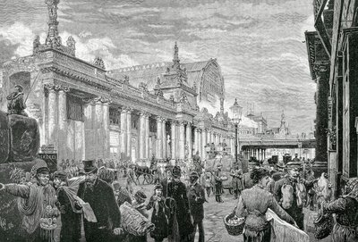 German Empire or Second Reich (1871-1918): Socialist Demonstration on the Berlin Market Square, February 25 by Unknown artist