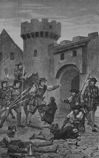 German Peasants War: The Donkey Gate in Marbach by Unknown artist