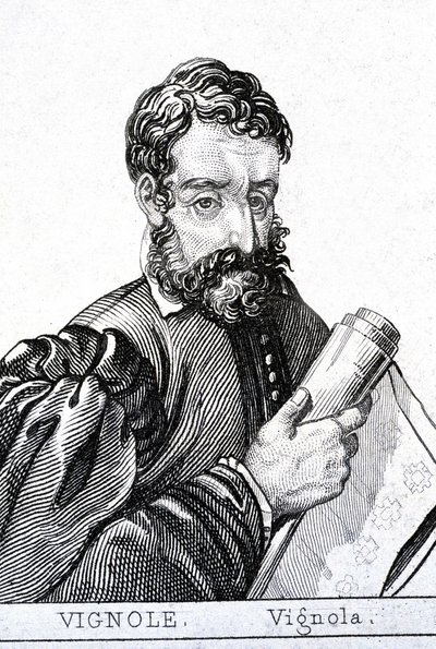 Giacomo Barozzi, known as Il Vignola, in French Le Vignole (1507 - 1573), Italian architect by Unknown artist