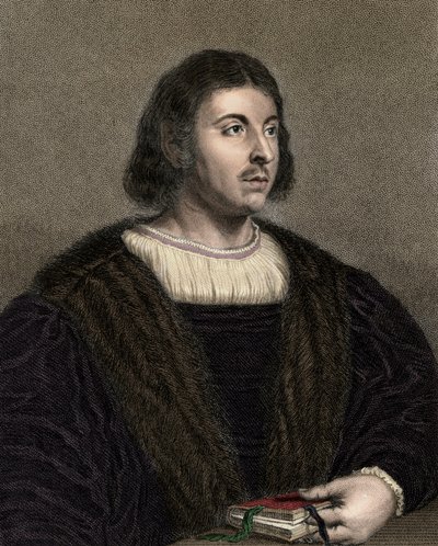 Giovanni Boccaccio - engraving - 19th century by Unknown artist