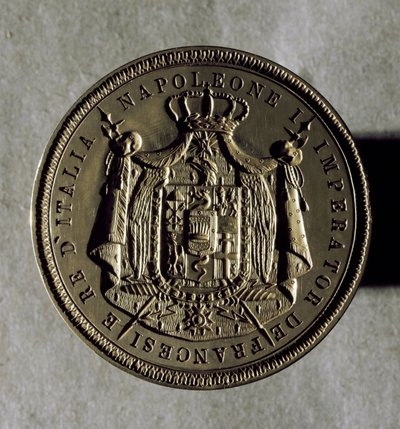 Golden seal of kingdom of Italy at the times of Napoleon I by Unknown artist