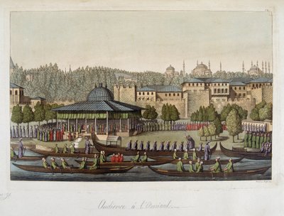 Government of the Ottomans: audience at the Admiral - in 