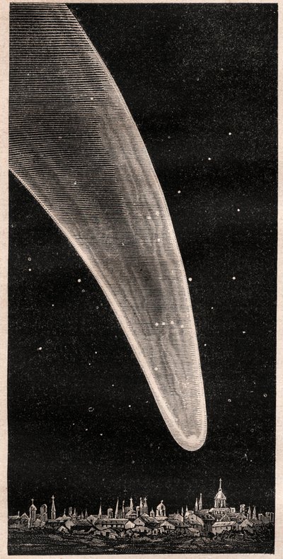 Great Comet of 1811 - engraving circa 1867 by Unknown artist