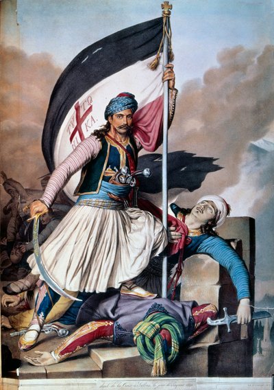 Greek Independence War: The Banner Rises to Salona by Unknown artist