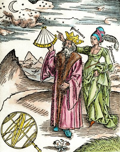 Greek Astronomer Claudius Ptolemaeus Using a Sextant by Unknown artist
