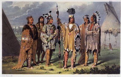 Group of Six Indian Chiefs - in 
