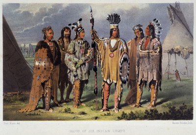 Group of Six Indian Chiefs - in 