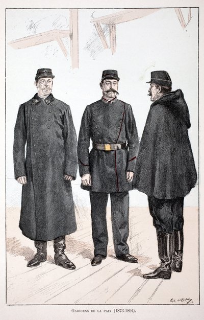 Guardians of the Peace (1873-1894). Illustration from the book 