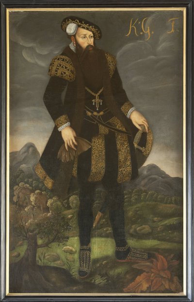 Portrait of King Gustav I of Sweden (1496-1560) by Unknown artist