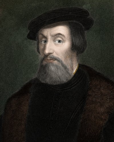 Hernando Cortes, conqueror of Mexico - 19th century engraving by Unknown artist