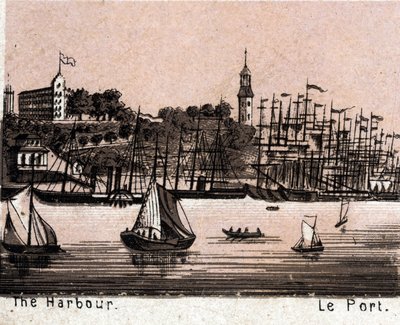 Hamburg, Germany: view of the harbour. The world illustrates 168 views. Undated (end of 19th century) by Unknown artist