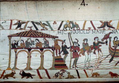 Harold is Sent by King Edward the Confessor to Normandy (Detail of the Tapestry of Bayeux) by Unknown artist