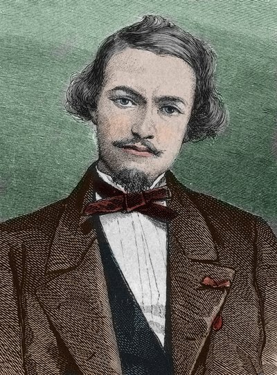 Henri Duveyrier (1840-1892), French explorer - portrait of Henri Duveyrier orientalist, French traveler and geographer by Unknown artist