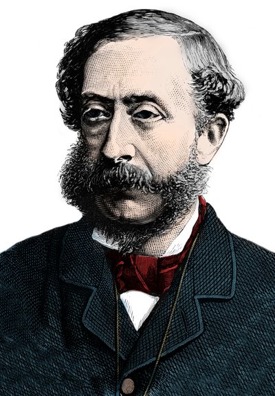 Henry Howard Molyneux Herbert, 4th Earl of Carnarvon - Portrait of Henry Herbert, 4th Earl of Carnarvon - Engraving by Unknown artist