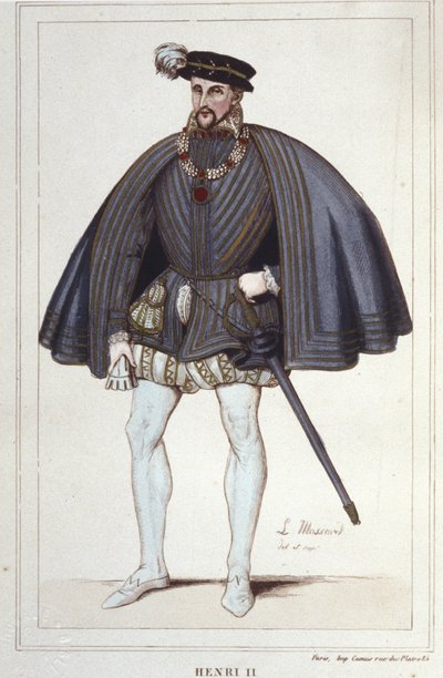 Henry II, King of France (1519 - 1559) (engraving of 1830) by Unknown artist