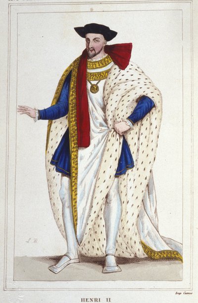 Henry II, King of France (1519 - 1559) (Engraving of 1830) by Unknown artist