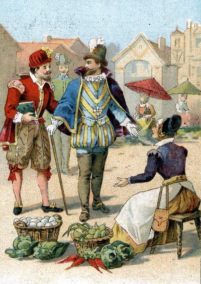 Henry IV King of France (1553-1610) in his walks in Paris by Unknown artist