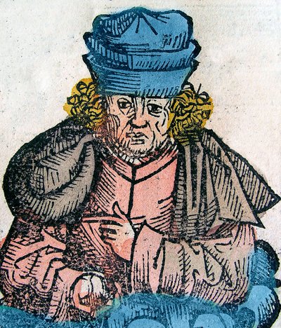 Herodotus, Greek historian - woodcut from the Nuremberg Chronicle by Unknown artist