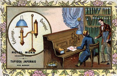 Antoine Quinquet perfects the lamp invented by Ami Argand (1755-1803), Swiss physicist by Unknown artist