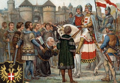 Rudolph of Habsburg Taking Possession of Vienna (1276) by Unknown artist