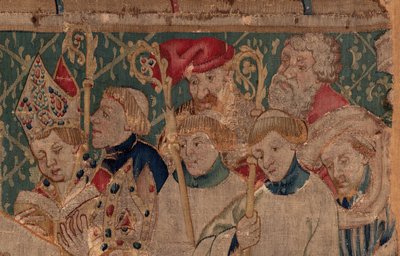 History of Saint Piat and Saint Eleuthère, Scene 10: Saint Eleuthère is sacred as bishop (detail) by Unknown artist