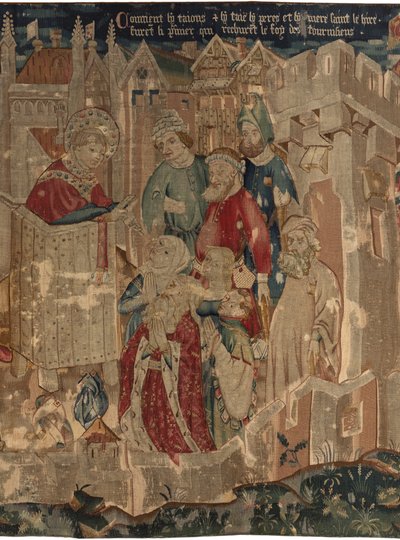 History of Saint Piat and Saint Eleuthère, Scene 3: Saint Piat is sent to Tournai for preaching faith by Unknown artist