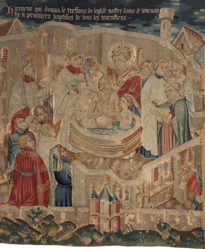 History of Saint Piat and Saint Eleutherius, Scene 6: The Baptism of Hireneus and His Family by Unknown artist