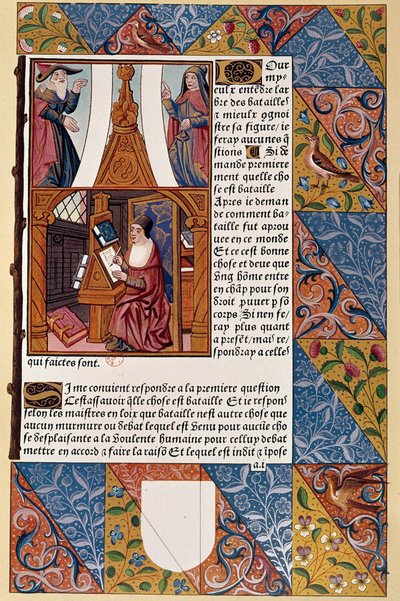 Publisher Antoine Verard Composing His Book by Unknown artist