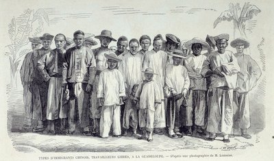 Chinese Immigrants Working in Guadeloupe by Unknown artist
