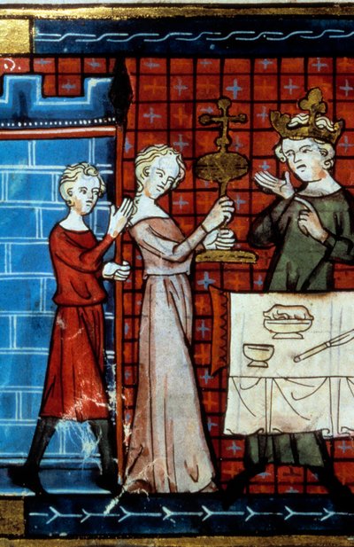 Holy Grail Procession. Miniature from 