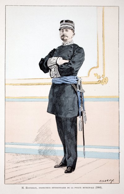 Honorat, Divisional Inspector of the Municipal Police (1884) (illustration from 